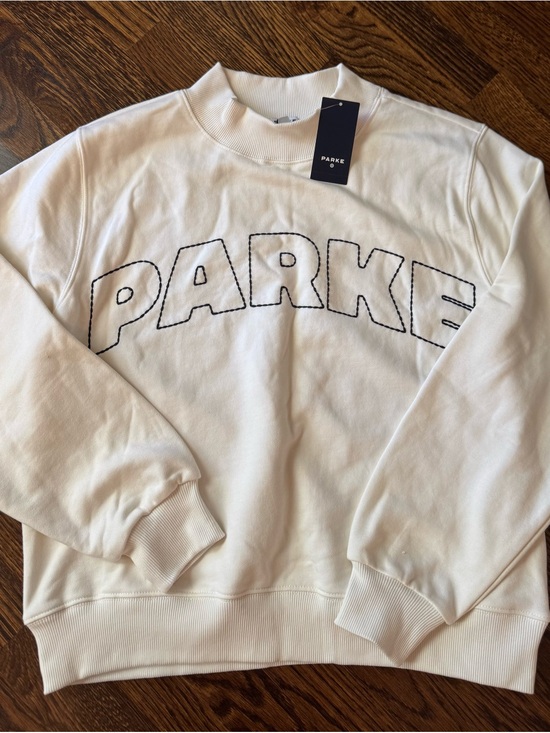 Parke Other - Parke Cream Logo Crewneck Sweatshirt- S/M